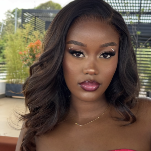 vietnamese raw bouncy wig 14 inch brown tip 7x7 hd