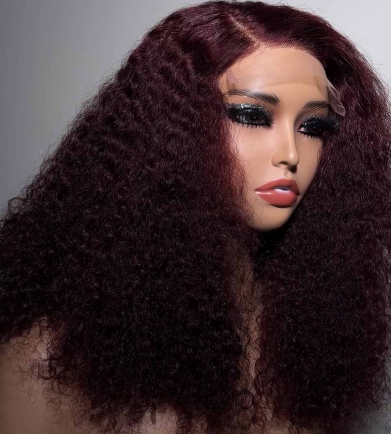 curly wig 18 inch maroon 5x5 curly wig 18 inch maroon 5x5