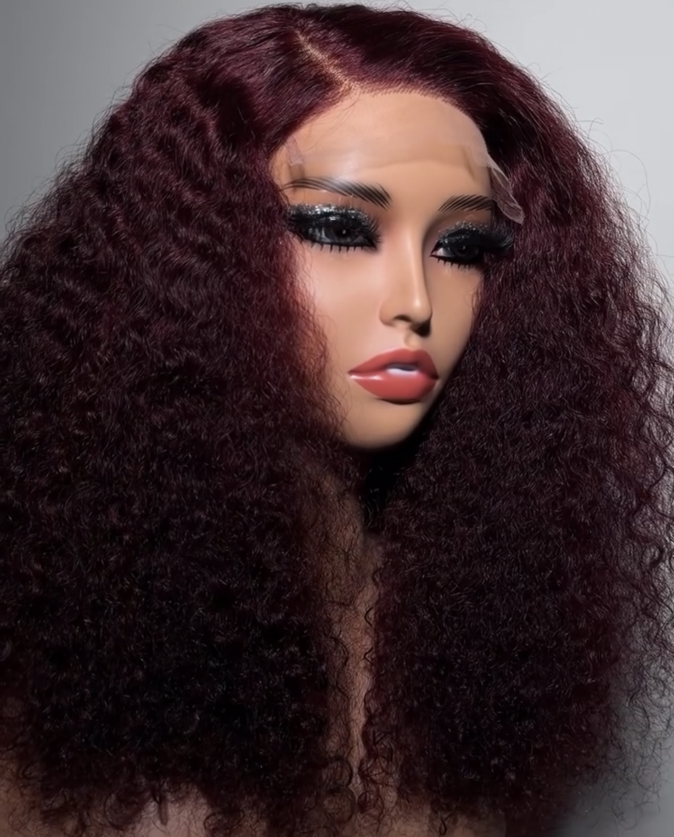 curly wig 18 inch maroon 5x5 curly wig 18 inch maroon 5x5