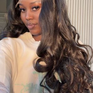 vietnamese raw bouncy wig 28 inch cloudy black 6x6 hd